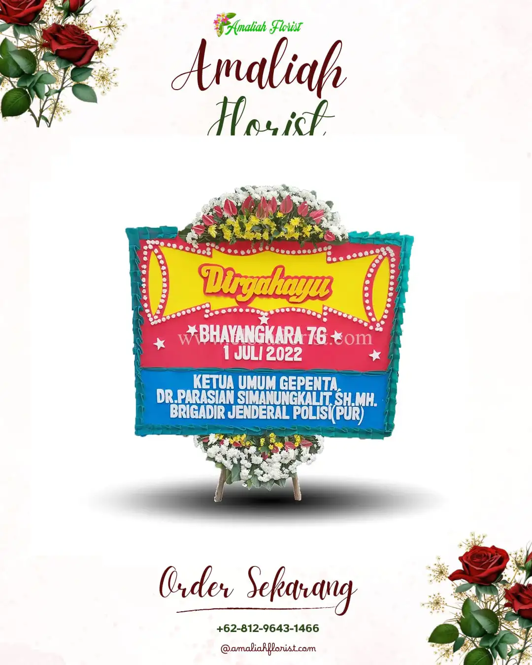 Papan Bunga HUT Ulang Tahun Tanjungkenongo